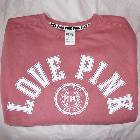 PINK Victoria's Secret Sweaters - Love Pink Crewneck